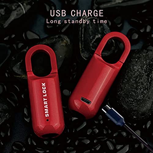 DAONPHARI Smart Fingerprint Padlock Waterproof Biometric Lock Portable Keyless Security Lock Anti-Theft Lock for Luggage School Bag Suitcase Handbag Cabinet Bike - Image 3