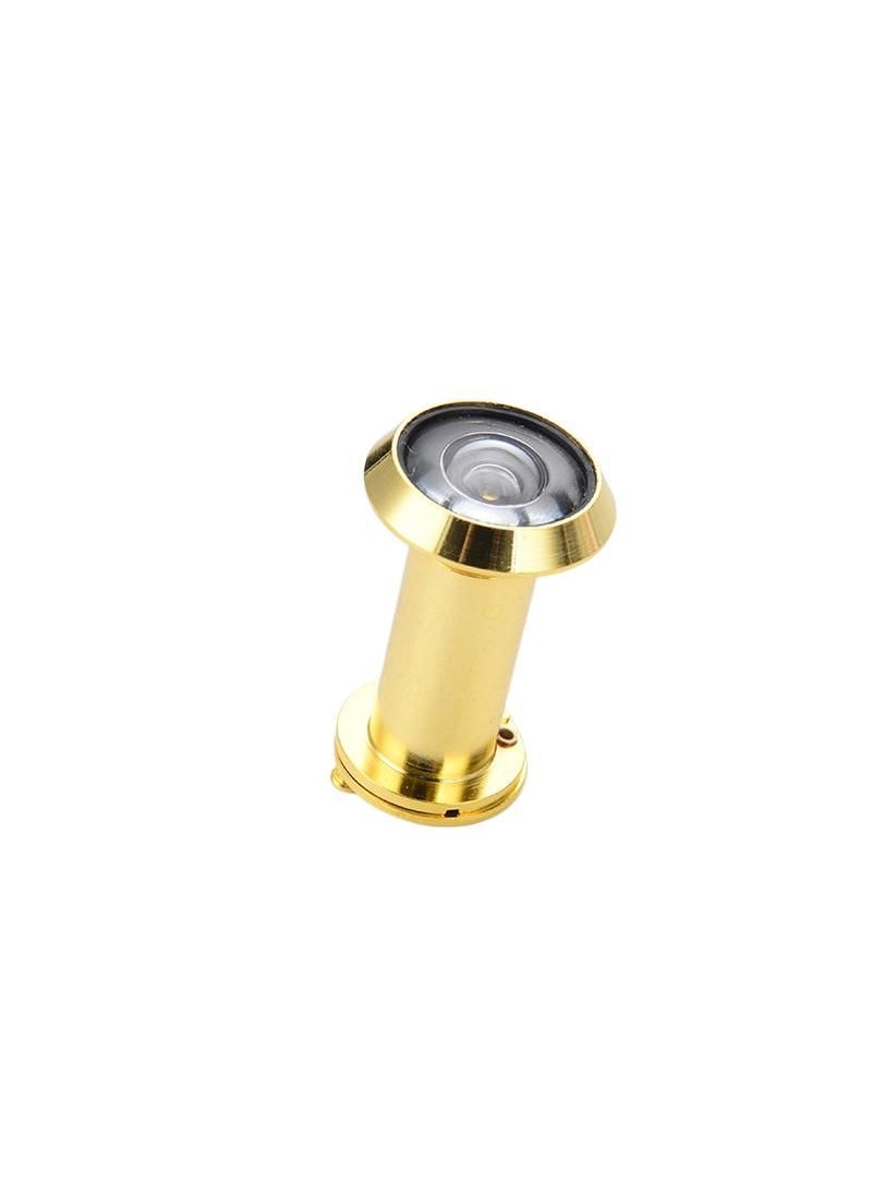 Generic Pipe Diameter 16mm Bright Gold For Door Thickness 40-63mm Safety Door Viewer Security Door Wooden Door Mirror 200 Degree Wide Angle HD Glass Lens Anti-pry  - Image 1