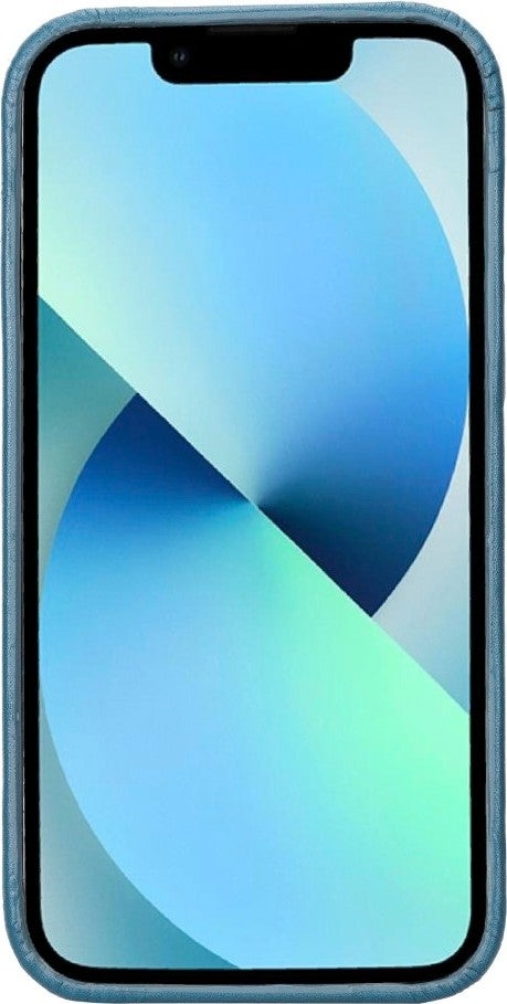 BOULETTA Apple iPhone 13 Pro Max Compatible Leather Back Cover Hull BRN4EF Blue  - Image 3