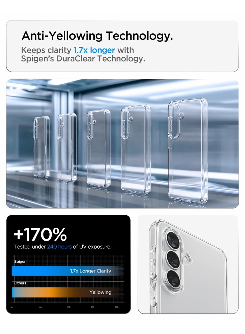 Spigen Ultra Hybrid Samsung Galaxy S26 Case Cover (2026) - Crystal Clear - Image 3