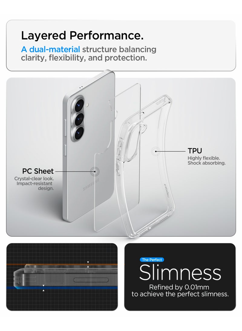Spigen Ultra Hybrid Samsung Galaxy S26 Case Cover (2026) - Crystal Clear - Image 4