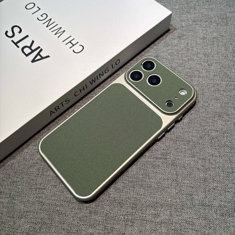 Tech Fabric Full Coverage Case for iPhone 17 Pro Max / 16 / 15 - Anti-Drop Business Protective Cover