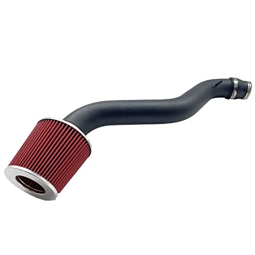 MOOSUN 3" Cold Air Intake Kit with Filter Replacement 1998-2002 fit for Honda Accord 2.3L 1997-2001 Prelude 2.2L (Black&Red) - Image 1