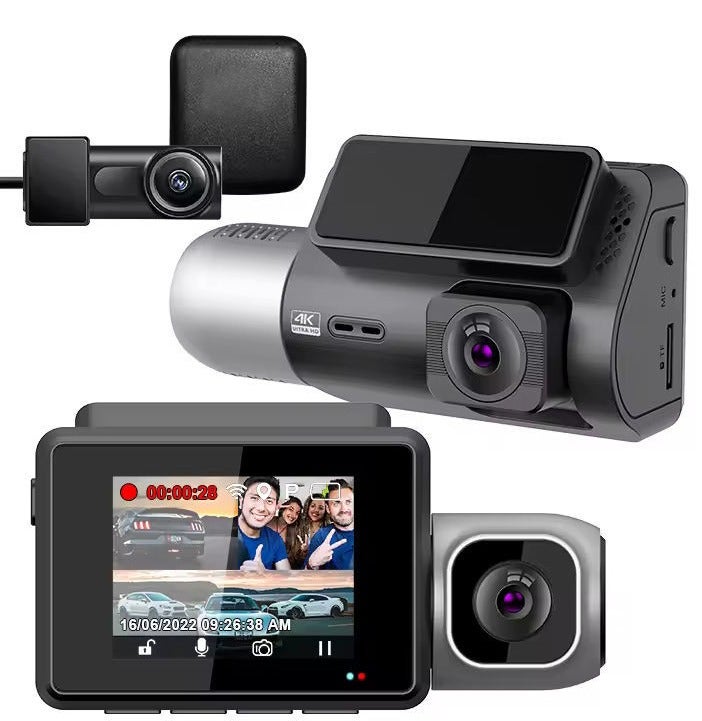Dash Cam 4K Ultra HD Car Camera, Night Vision, Wi-Fi, G-Sensor, Loop Recording - Image 1