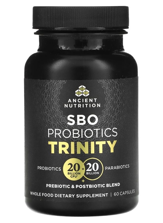 Ancient Nutrition SBO Probiotics Trinity 60 Capsules