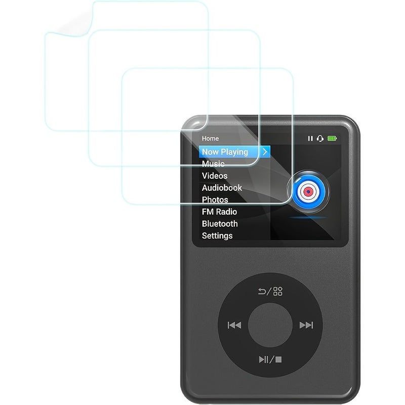 3 Pack Shatter Resistant Display Shield Protective Screen Guard For Ipod Classic HD Transparent PET - Image 1