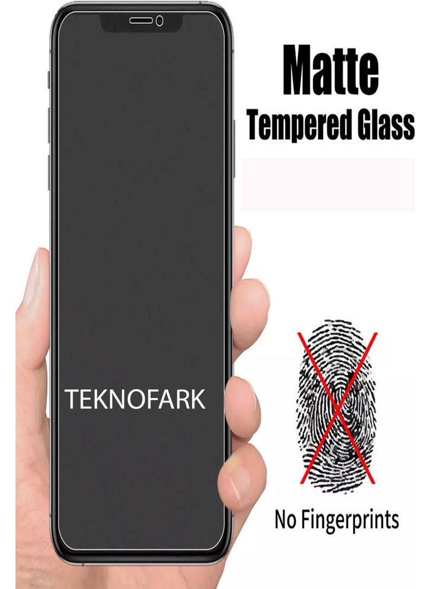 TeknoFark - Apple iPhone 7 / 8 / Se 2020 Matte White Screen Ceramic Full Covering Shatterproof Glass Nano Screen Protector White - Image 1