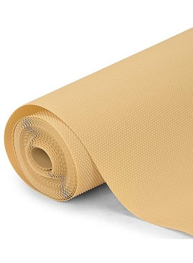 ElastPro ElastPro (45 cm X 1.5 m) Beige EVA Food Grade Washable Anti Slip Mat/Sheet for Fridge, Shelf Liner, Table, Kitchen Drawer mat (Diamond Texture, Beige)  - Image 1