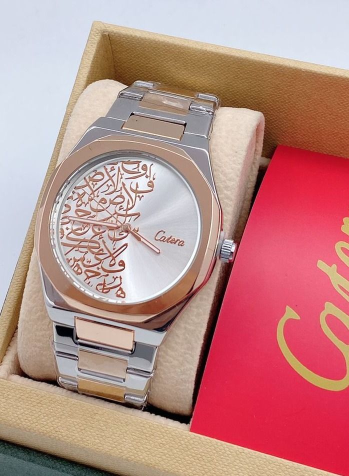 كاترك ساعة يد كوارتز مقاومة للماء بعقارب للرجال