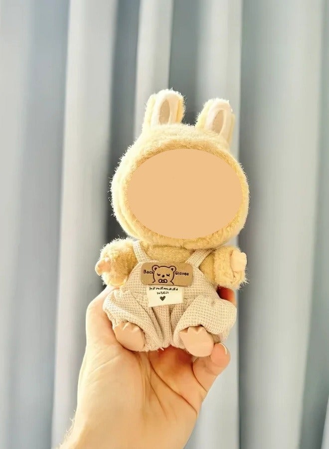 Paka Rabbit doll handmade crochet clothing set for labubu (without doll) (Applicable to 17 cm)    Compatible with Have a Seat/Macaron Series