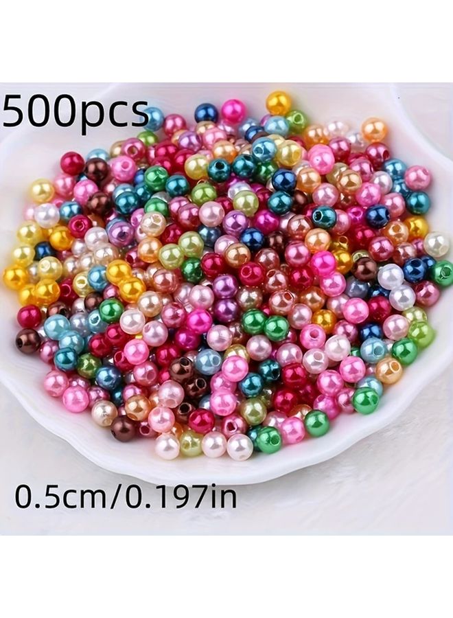 Mixed Color Straight Hole Loose Beads 4mm 5mm 6mm 8mm 800 Pcs DIY Jewelry Making Supplies - Image 4