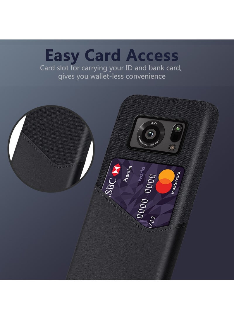 Compatible with Sharp AQUOS R6 for Wallet Case,Ultra Slim Protector Case,Leather Wallet Case Slim Credit Card Slot Holder Case - Image 3