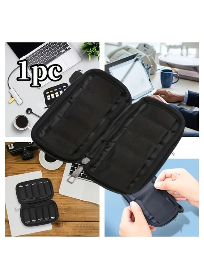 1pc Modular USB Drive Organizer Case 10 Position Portable Storage Box Hard Drive Protection - Image 1