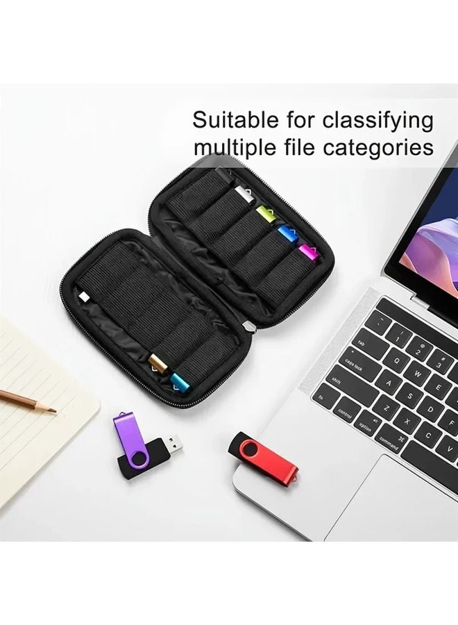 1pc Modular USB Drive Organizer Case 10 Position Portable Storage Box Hard Drive Protection - Image 4