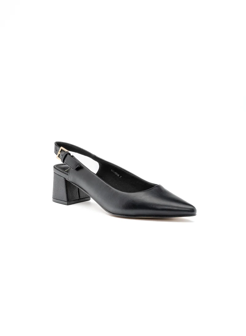 Bata Pointed Slingback Block‑Heel Shoes
