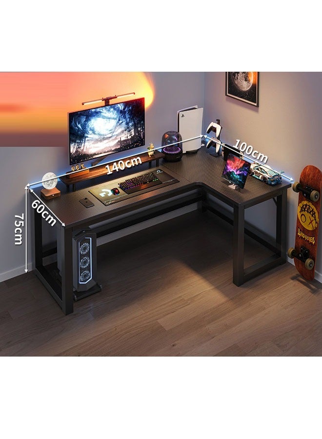 keke L Shape Gaming and Computer Table for Home Office Workstation 140X100 cm (Right Corner) - Image 1