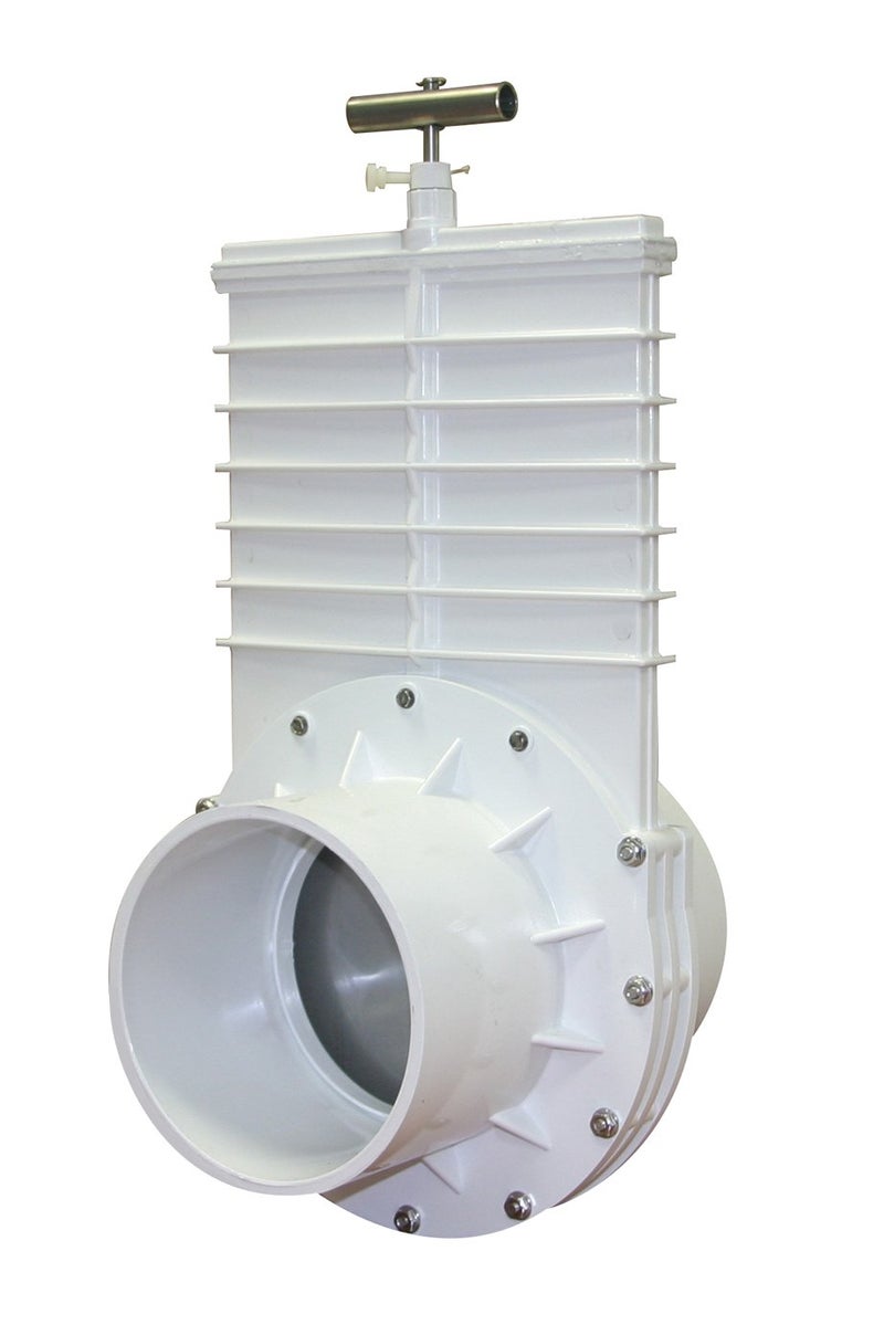 Valterra 6" PVC Gate Valve - Slip Hub Fittings with Stainless Steel Paddle - Image 4