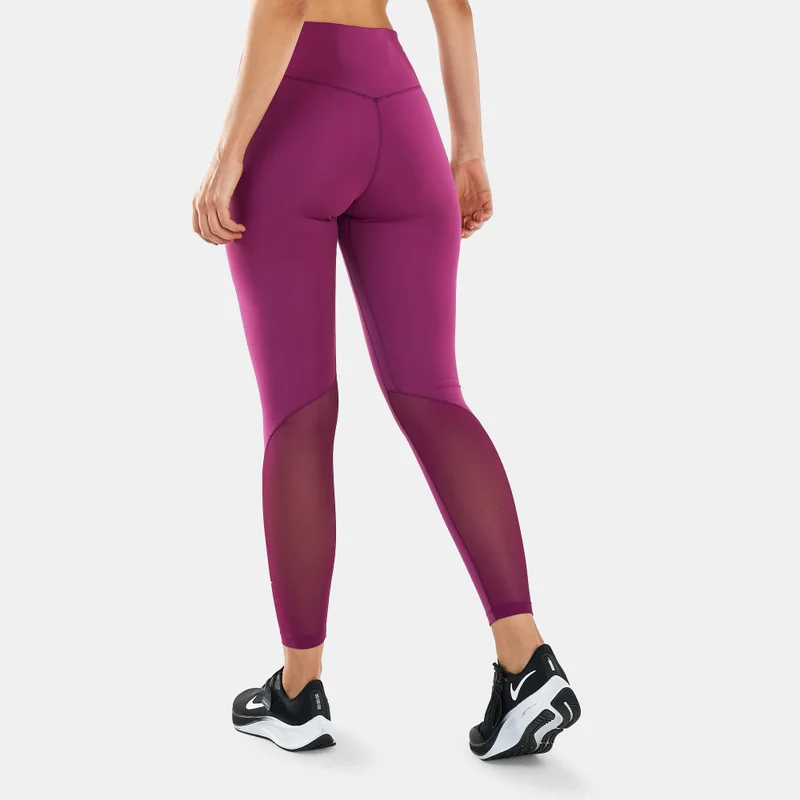 Nike Women's One Mid-Rise 7/8 Mesh-Panelled Leggings