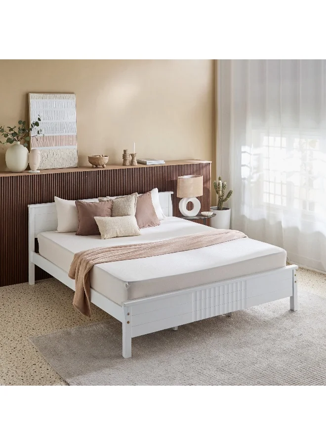 Home Box Derby Solid Microfiber Olympic Queen Fitted Sheet - 160x200+25 cm