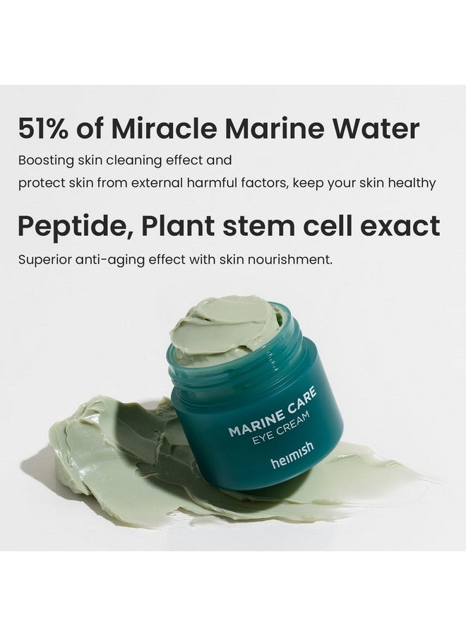 HEIMISH Marine Care Eye Cream 1.01fl.oz/30ml for Dark Circles and Wrinkles | Plant Stem Cell, Lifting, Eye Concentrate, Soothe Irritated Skin, Energizes Dry Skin - Image 3