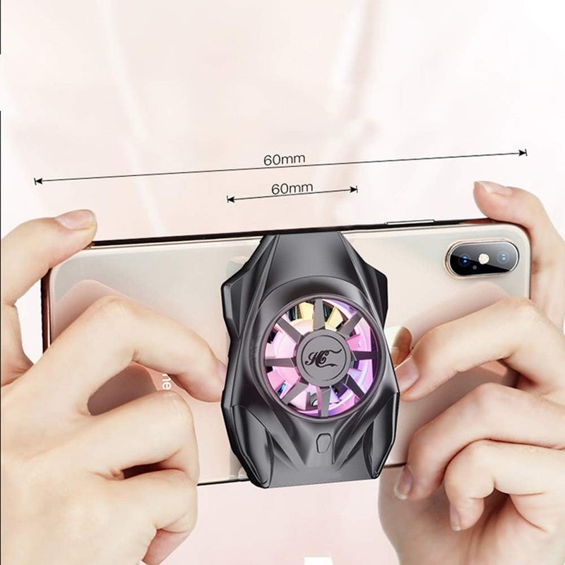 Rechargeable Phone Radiator Silent Mobile Gaming Cooler Heat Sink Portable Mobile Phone Radiator for Games - Image 3