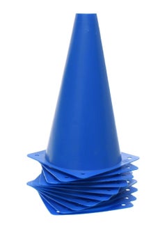 Generic Generic. Set Of 10 Pieces Of Plastic Cones For Training 23Cm, Aims To Enhance Athletic Performance With Precision-Engineered Features - Blue  - Image 2