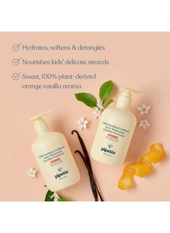 pipette Daily Nourishing Conditioner Tear Free Conditioner For Kids Adds Moisture 100% Plantderived Squalane And Quinoa Orange + Vanilla Aroma 11.2 Fl Oz  - Image 4