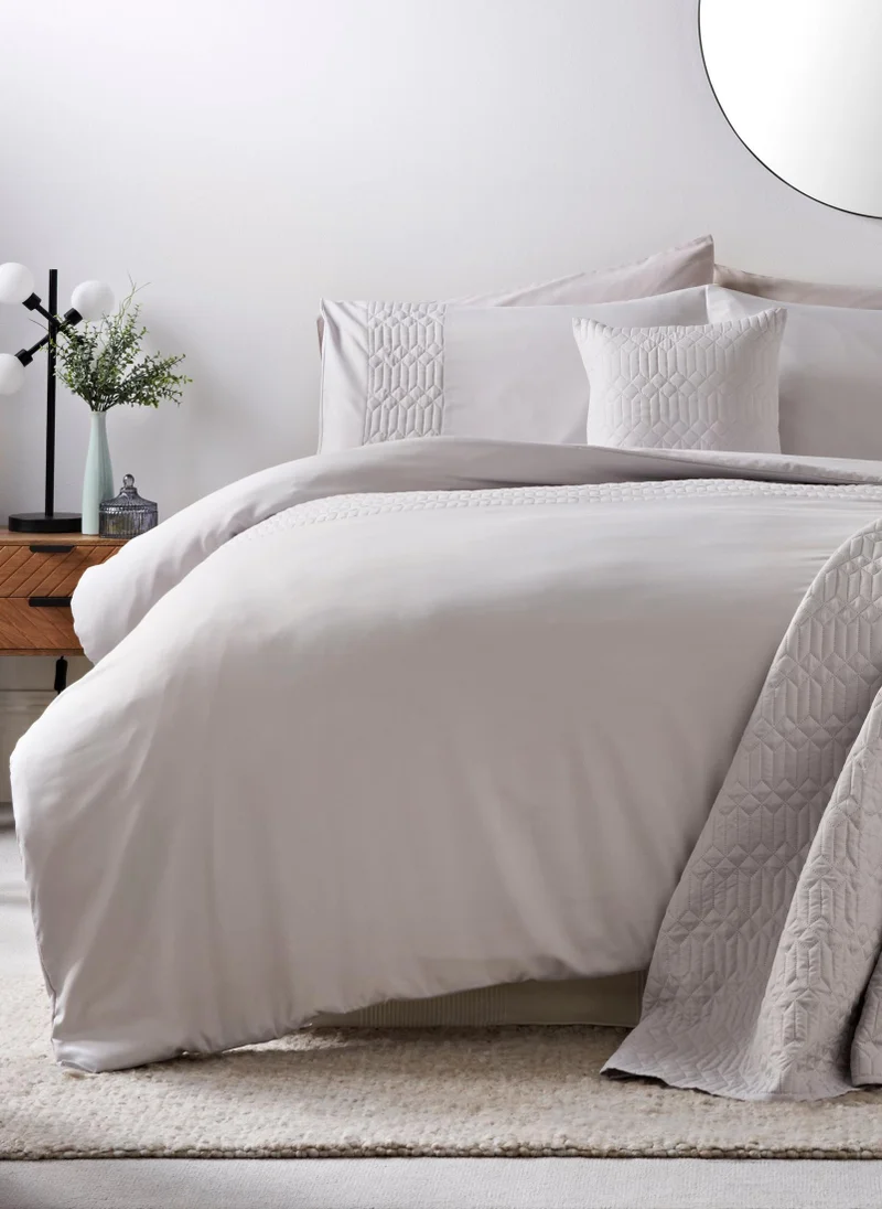 Matalan Grey Geo Pinsonic Duvet Cover