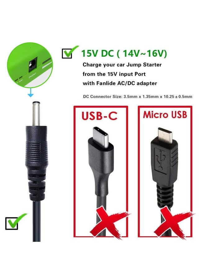 12V Car Jump Starter with Air Compressor Combo Kit Emergency Mobile Power Supply Battery Booster, Tyre Inflator, USB Power Bank, Safety Protection Petrol & Diesel Vehicles Portable Car Emergency Kit  - ET10098 - Image 3