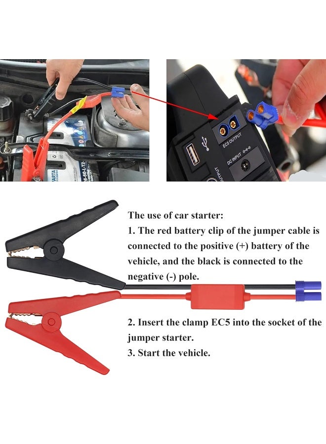 12V Car Jump Starter with Air Compressor Combo Kit Emergency Mobile Power Supply Battery Booster, Tyre Inflator, USB Power Bank, Safety Protection Petrol & Diesel Vehicles Portable Car Emergency Kit  - ET10098 - Image 5