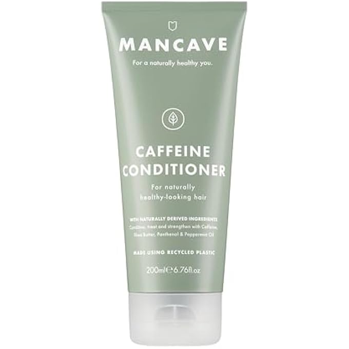 ManCave CAFFEINE CONDITIONER FOR MEN, ENCOURAGE HEALTHY HAIR GROWTH, CONDITION AND STRENGTHEN WITH CAFFEINE, SHEA BUTTER AND PANTHENOL, NATURAL, VEGAN, CRUELTY FREE, 200 ML - Image 2
