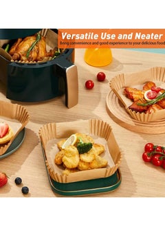 Generic 100 Pcs Air Fryer Disposable Paper Liner, Air Fryer Liners Square, Baking Paper for Air Fryer Water-proof, Parchment Paper for Baking Roasting  - Image 2