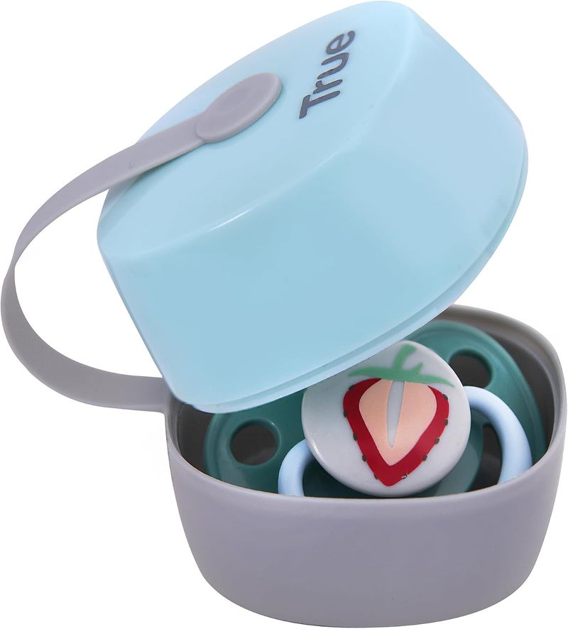 True Gold Soother container with hanger-BLUE - Image 4