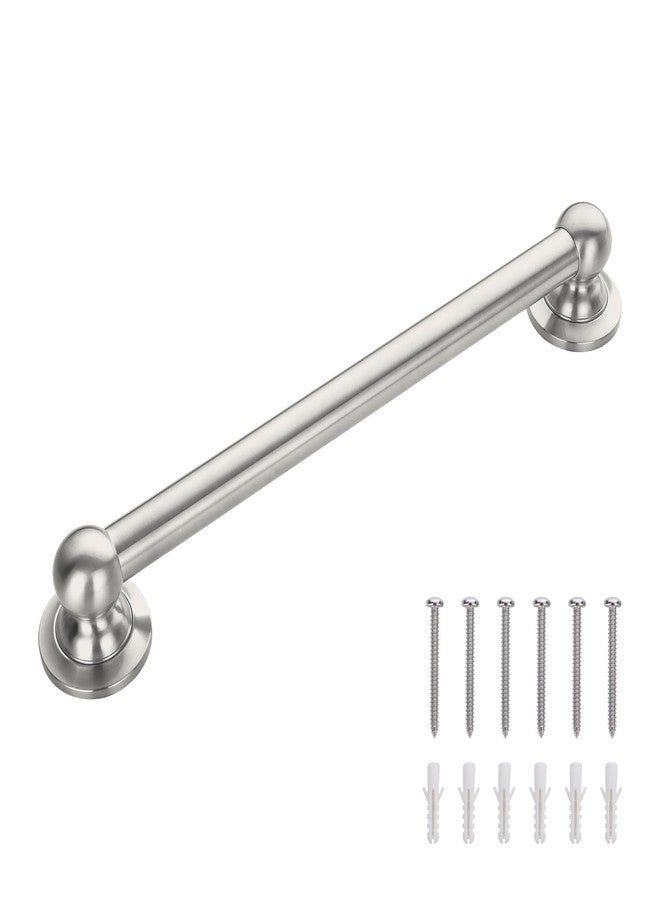Raemnaky Anti Slip Shower Grab Bar, Safety Bathroom Assist Handle, ADA Compliant Handrail, Heavy Duty Handicap Grab Bars for Elderly, Injured, Senior, Children (Brushed Nickel, 12 Inches) - Image 1