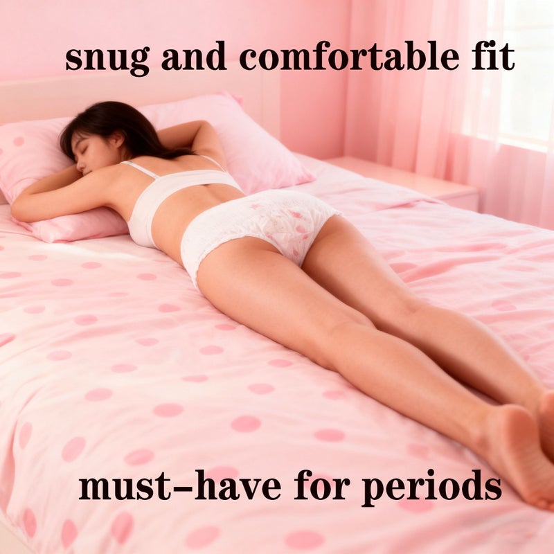 15 Pcs M Size Leak Proof Period Panties for Nighttime Use Offering 360 Degree Protection and Ultra Soft Fabric for Menstrual Comfort - Image 1