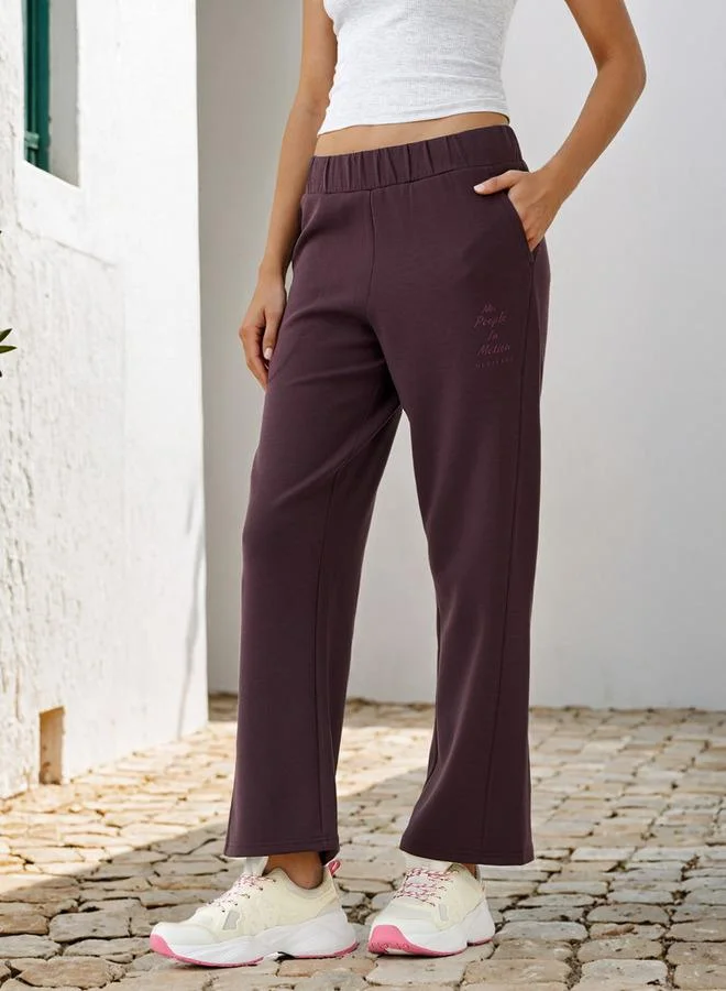 كابا بنطلون رياضي واسع بطبعة كابا