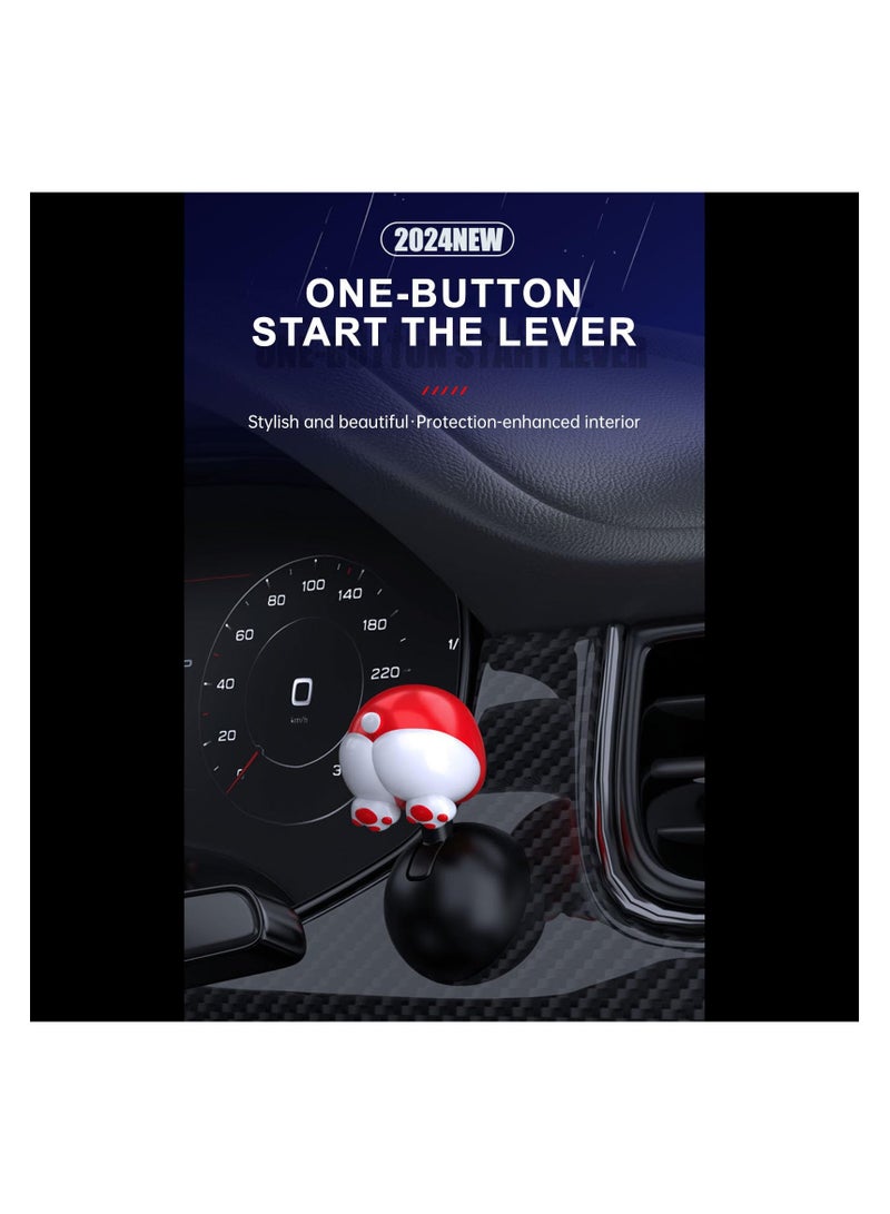 SYOSI Car Push to Start Button Cover, Funny Engine Start Button Cover, Car Engine Start Stop Button Joystick, Push Start Button Cover, One-touch Start Button Starter Cover Accessories, Gift for Driver - Image 5