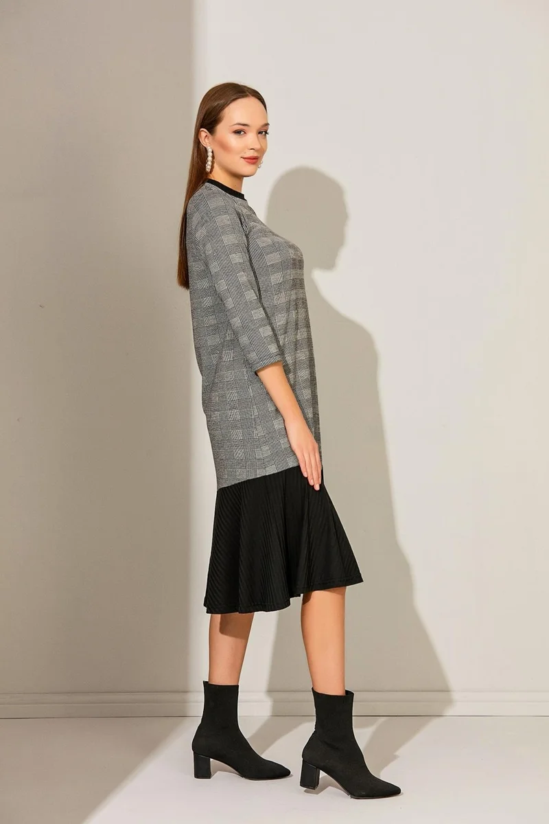 الكسندر جاردي Garnish Dress, Gray (B21-139900)