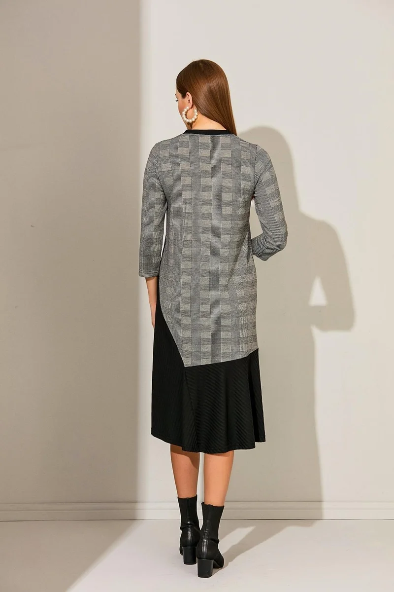 الكسندر جاردي Garnish Dress, Gray (B21-139900)