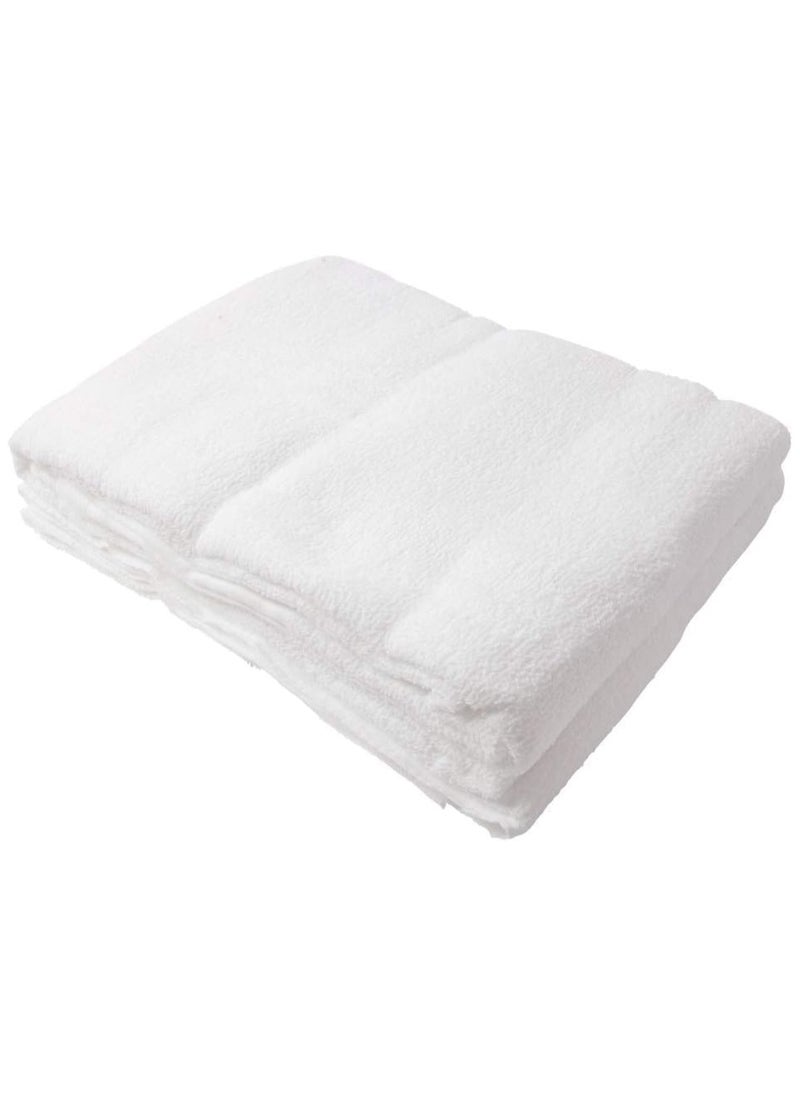 REBENUO Ihram clothing for men for Hajj and Umrah - 2 white towels - 100% natural healthy combed cotton towels, weight 1000 grams  - Image 3