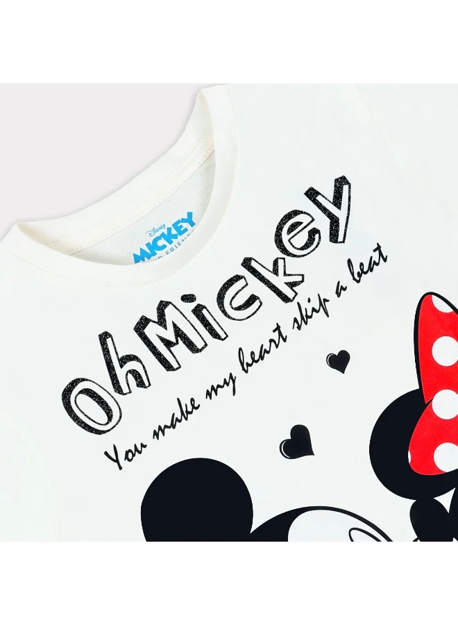 Disney  Disney Mickey & Friends  Girl's Short Sleeve T-Shirt for Women | Best Price UAE