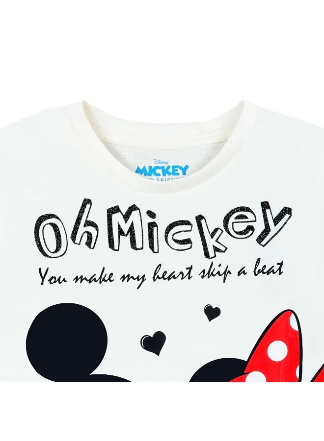 Disney  Disney Mickey & Friends  Girl's Short Sleeve T-Shirt for Women | Best Price UAE