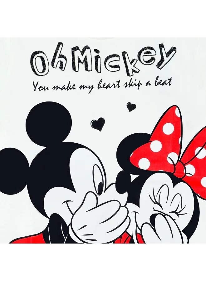 Disney  Disney Mickey & Friends  Girl's Short Sleeve T-Shirt for Women | Best Price UAE