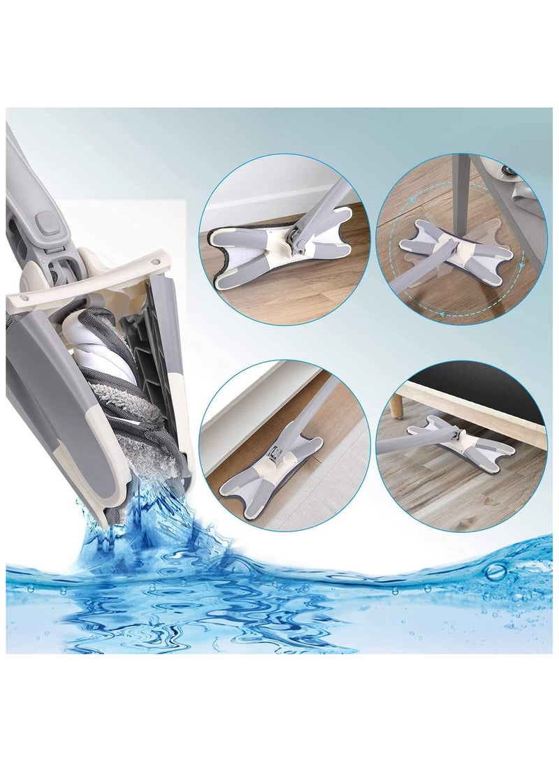 Floor Flat Mop With Automatic Suction And Squeezing - 1 Pcs - Image 3