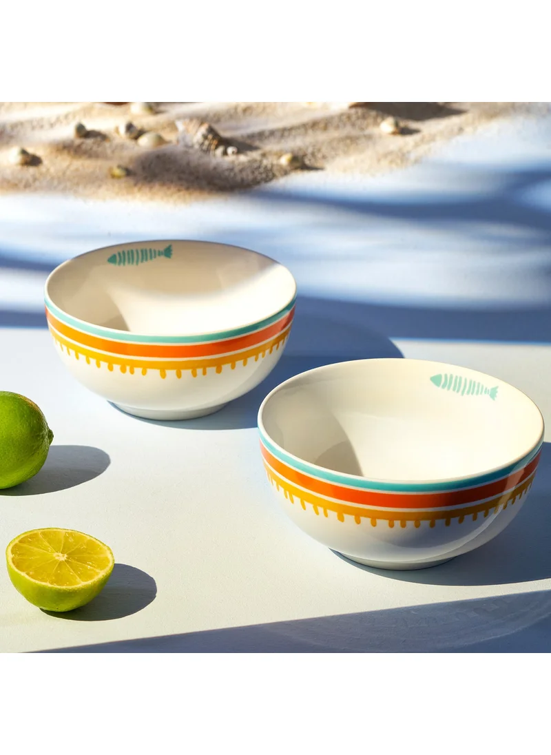 إمسان Voyage Fish 2-Piece Bowl 14 cm