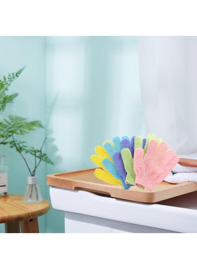 Generic Exfoliating Bath Gloves – Body Scrub Gloves for Shower & Spa, Deep-Cleansing Gentle Peeling, Quick-Dry Stretch Fabric, Reusable – Multicolor – 1 Pair - Image 2