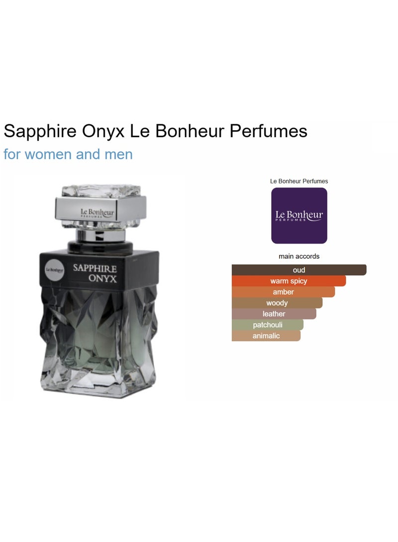 Le Bonheur Sapphire Onyx Unisex EDP 100 ml - Image 4
