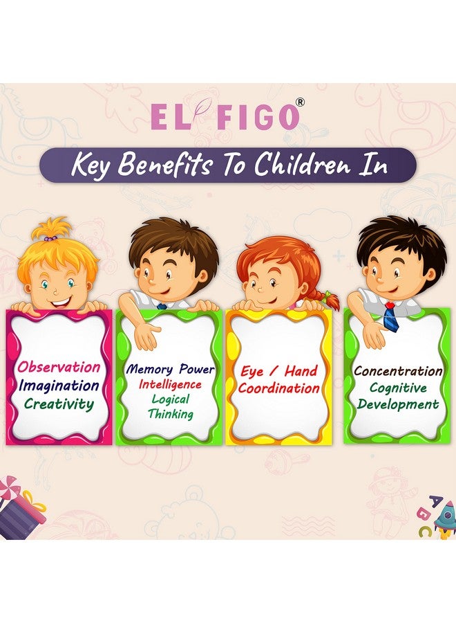 EL FIGO EL FIGO Wooden English Alphabets & Numeric Number 1-20 Wooden Puzzle for 02 Yrs - 05 Yrs (Multicolor) (2 Wooden Boards)  - Image 5