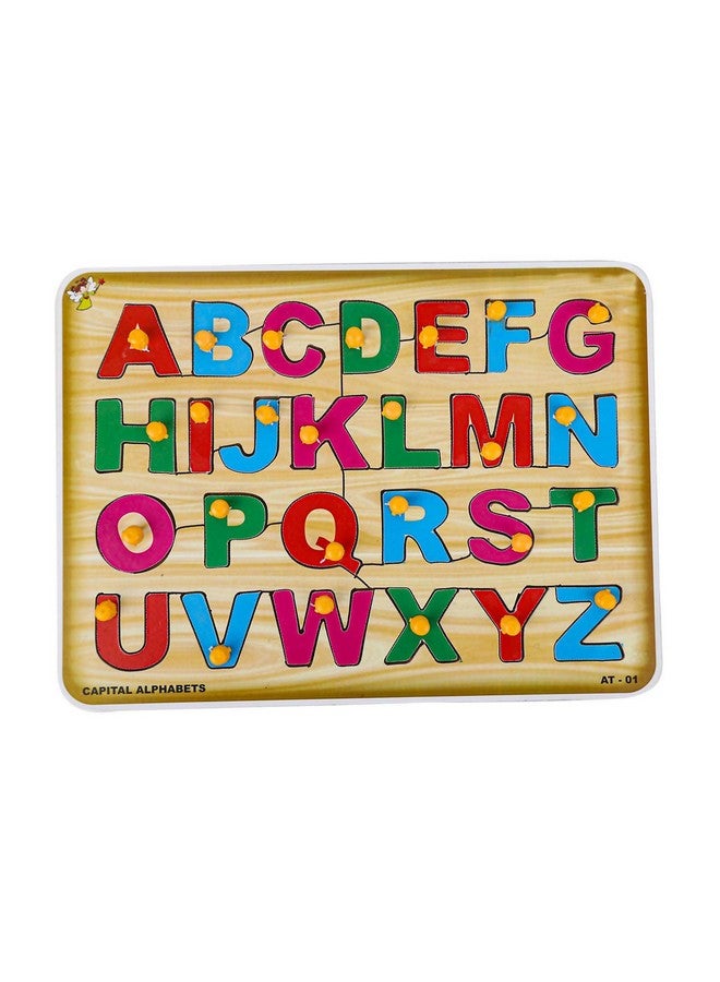 EL FIGO EL FIGO Wooden English Alphabets & Numeric Number 1-20 Wooden Puzzle for 02 Yrs - 05 Yrs (Multicolor) (2 Wooden Boards)  - Image 2