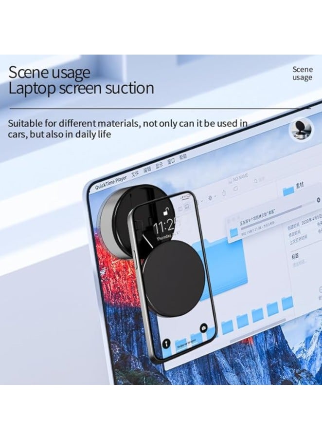 GUDOO Electric Vacuum Magnetic Suction Car Phone Mount, Strong suction for Car Kitchen Mirro Gym Bath Shower All Smooth Surface, Portable Easy to use, Compatible with iPhone and Android - Image 4